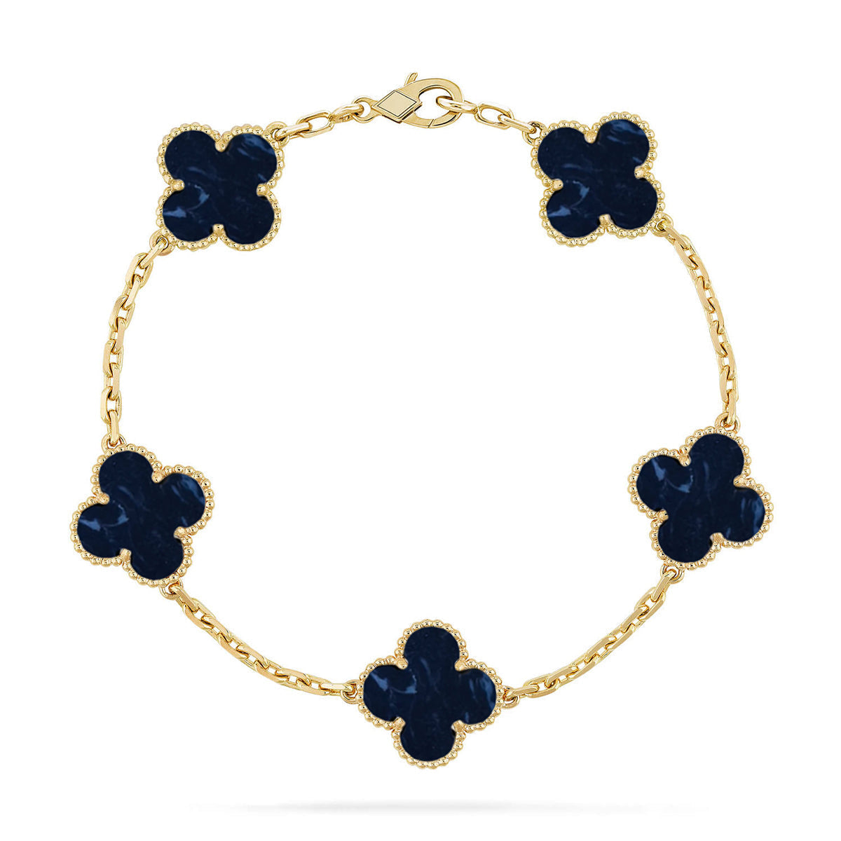[Renovia Jewelry]CLOVER 5 MOTIF PIETERSITE BRACELET COLLECTION