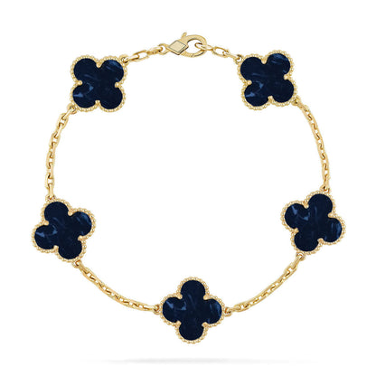 [Renovia Jewelry]CLOVER 5 MOTIF PIETERSITE BRACELET COLLECTION