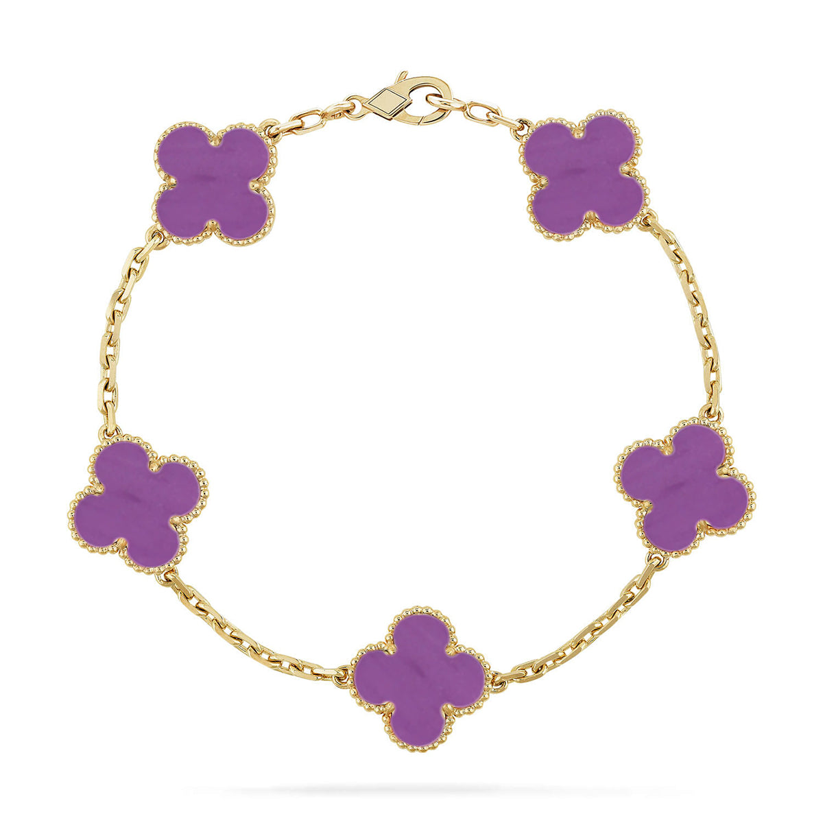 [Renovia Jewelry] CLOVER 5 MOTIF VIOLET BRACELET COLLECTION