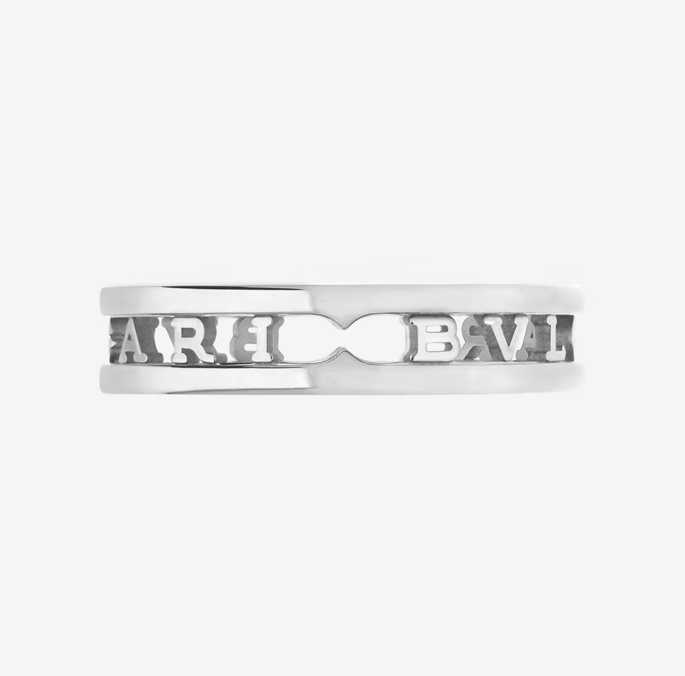 [Renovia Jewelry]ZERO 1 ONE-BAND WITH OPENWORK LOGO SPIRAL RING