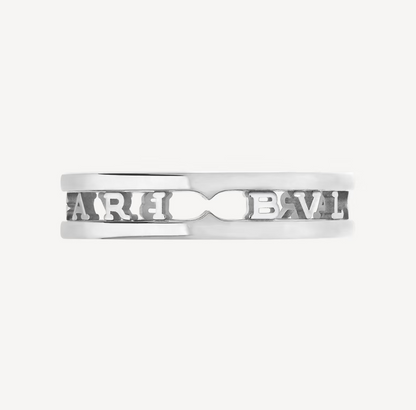 [Renovia Jewelry]ZERO 1 ONE-BAND WITH OPENWORK LOGO SPIRAL RING
