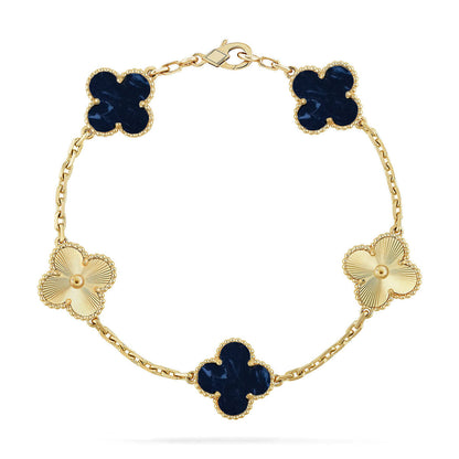 [Renovia Jewelry]CLOVER 5 MOTIF PIETERSITE BRACELET COLLECTION