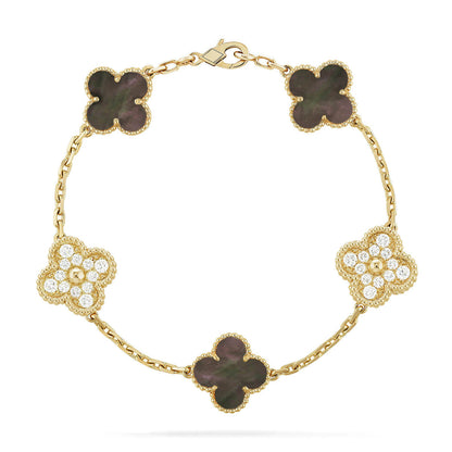 [Renovia Jewelry] CLOVER 5 MOTIF GRAY MOP BRACELET COLLECTION