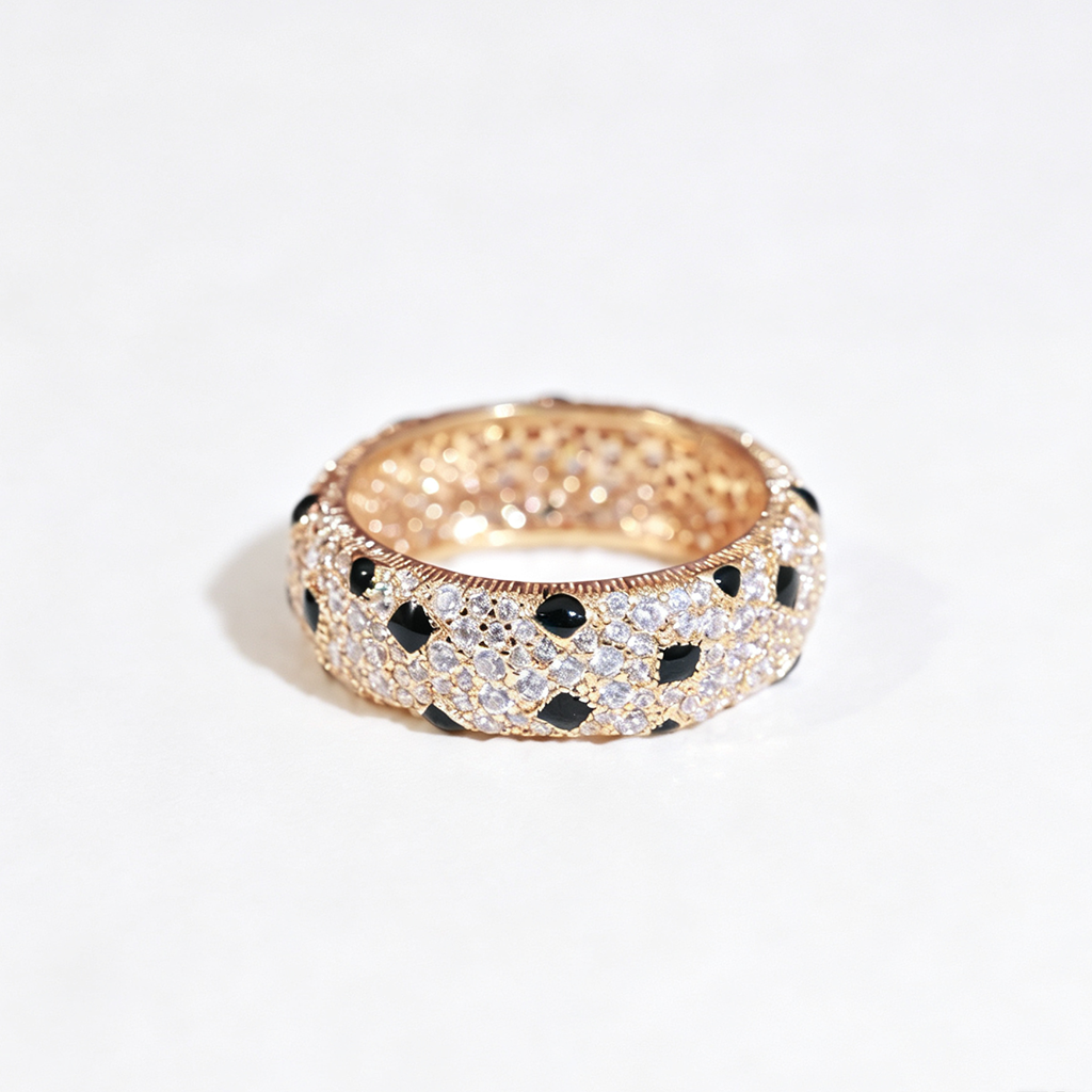 [Renovia Jewelry]PANTHERE SPOTTED FULL DIAMOND RING
