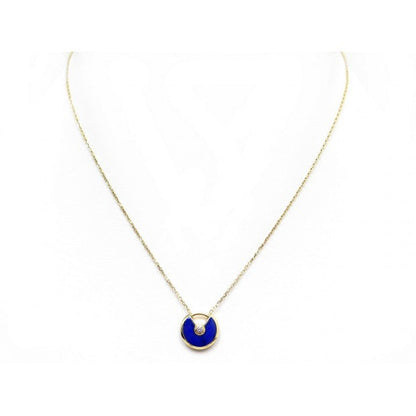 [Renovia Jewelry]AMULETTE ROSE GOLD AGATE NECKLACE