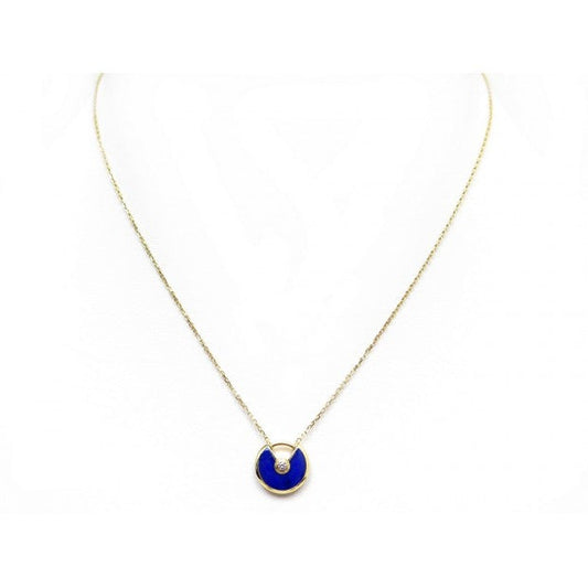 [Renovia Jewelry]AMULETTE ROSE GOLD AGATE NECKLACE