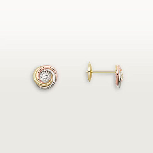 [Renovia Jewelry]TRINITY STUD DIAMOND EARRINGS