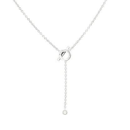 [Renovia Jewelry]FINESSE SILVER DIAMOND NECKLACE