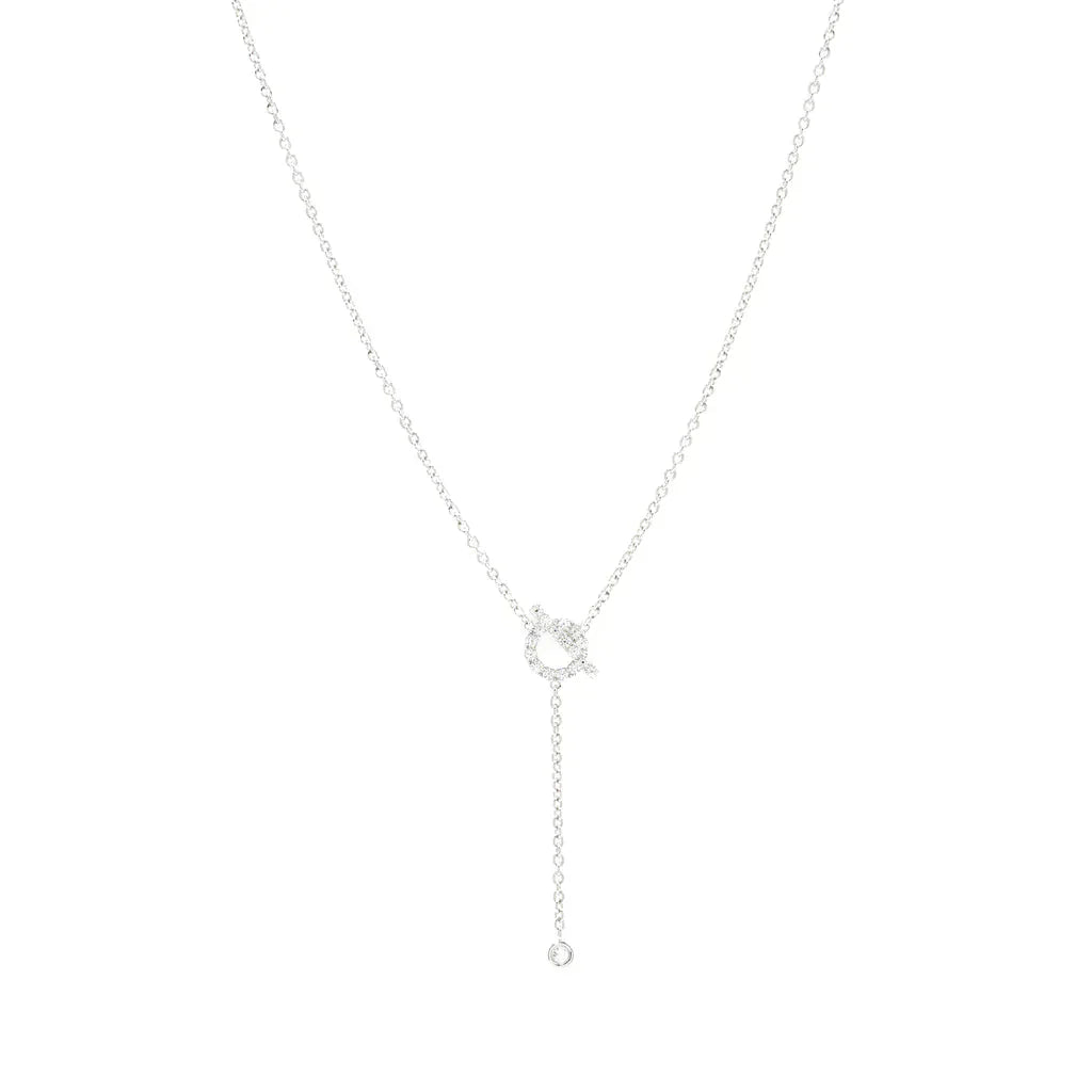 [Renovia Jewelry]FINESSE SILVER DIAMOND NECKLACE