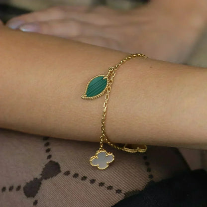[Renovia Jewelry]LUCKY SPRING 5 MOTIF GOLD BRACELET