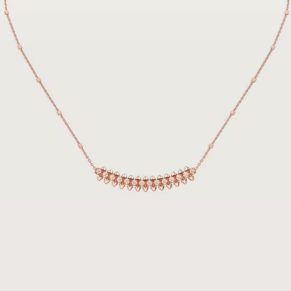 [Renovia Jewelry]CLASH  SMALL FULL DIAMOND NECKLACE