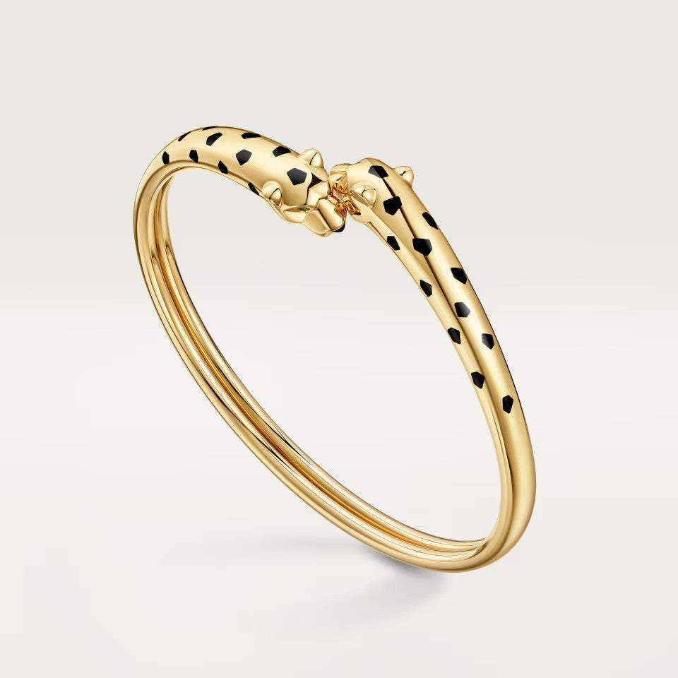 [Renovia Jewelry]PANTHERE DOUBLE HEADED OPEN BRACELET