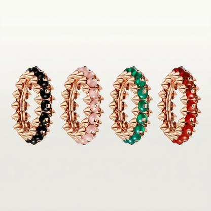 [Renovia Jewelry]CLASH 7.9MM AGATE CHALCEDONY RING