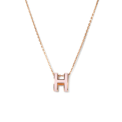 [Renovia Jewelry]POP H PEDANT PINK GOLD