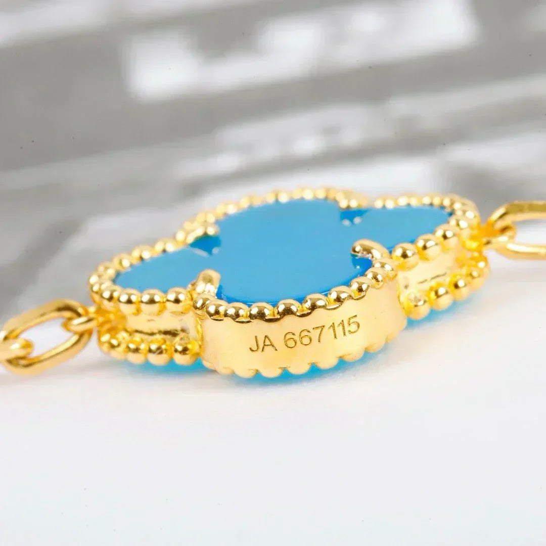 [Renovia Jewelry] CLOVER 5 MOTIF TURQUOISE BRACELET COLLECTION