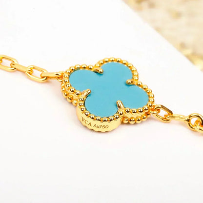 [Renovia Jewelry] CLOVER 5 MOTIF TURQUOISE BRACELET COLLECTION