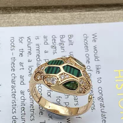 [Renovia Jewelry]BRAND NEW ASSORTED SNAKE HEAD MALACHITE RINGS