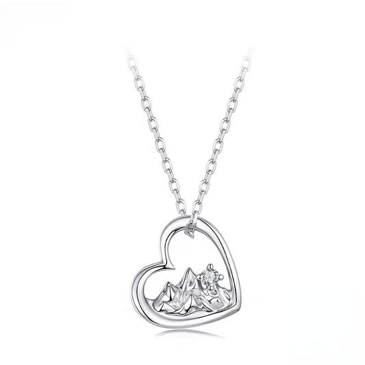 Heart-Shaped Far Mountain Necklace