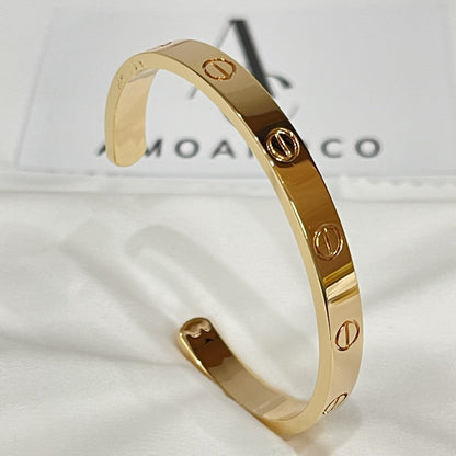 [Renovia Jewelry]LOVE BRACELET 6.1MM OPEN CUFF