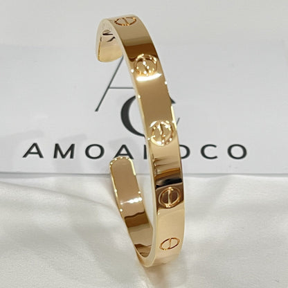 [Renovia Jewelry]LOVE BRACELET 6.1MM OPEN CUFF