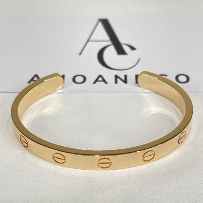 [Renovia Jewelry]LOVE BRACELET 6.1MM OPEN CUFF