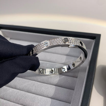 [Renovia Jewelry]LOVE BRACELET 6.1MM DIAMOND-PAVED CERAMIC