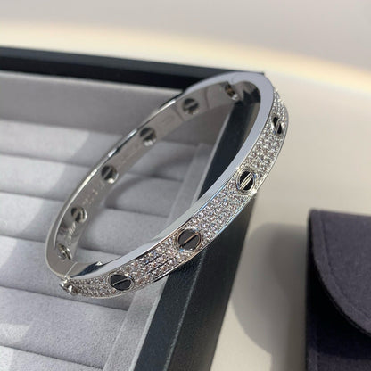 [Renovia Jewelry]LOVE BRACELET 6.1MM DIAMOND-PAVED CERAMIC