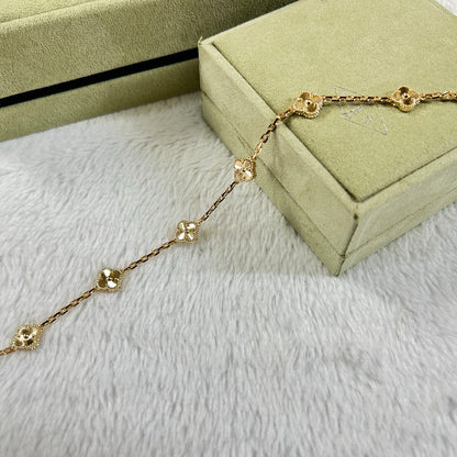 [Renovia Jewelry]CLOVER 6 MOTIF DIAMOND BRACELET