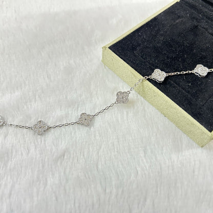 [Renovia Jewelry]CLOVER 6 MOTIF DIAMOND BRACELET