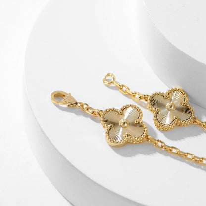 [Renovia Jewelry]CLOVER 10 MOTIFS LASER NECKLACE