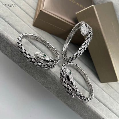 [Renovia Jewelry】NEW OBSIDIAN & DIAMOND SERPENT BRACELET