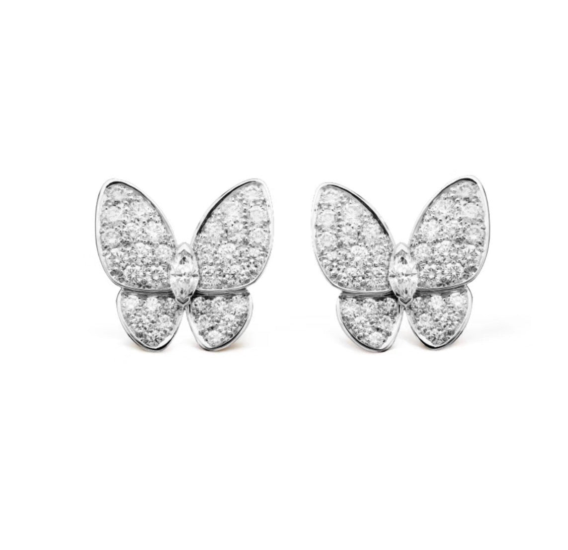 [Renovia Jewelry]BUTTERFLY ALL DIAMOND EARRINGS
