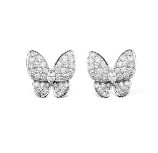 [Renovia Jewelry]BUTTERFLY ALL DIAMOND EARRINGS