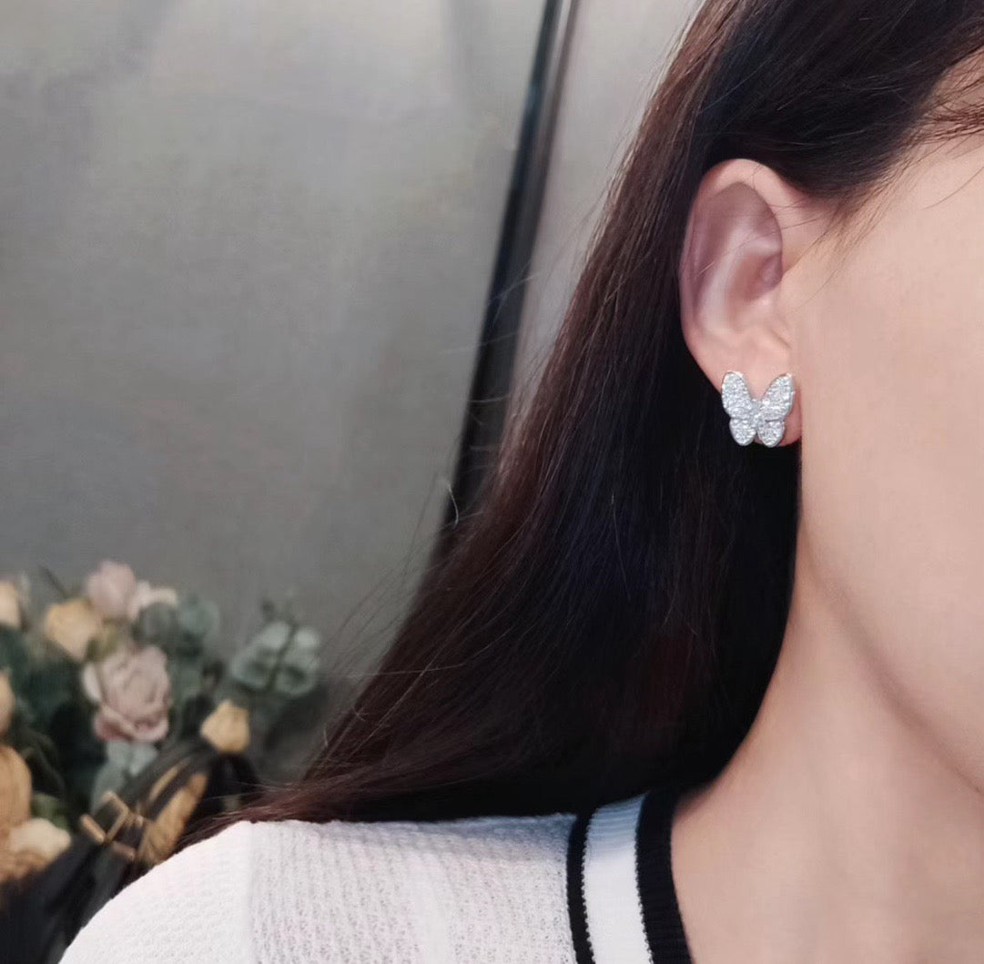 [Renovia Jewelry]BUTTERFLY ALL DIAMOND EARRINGS