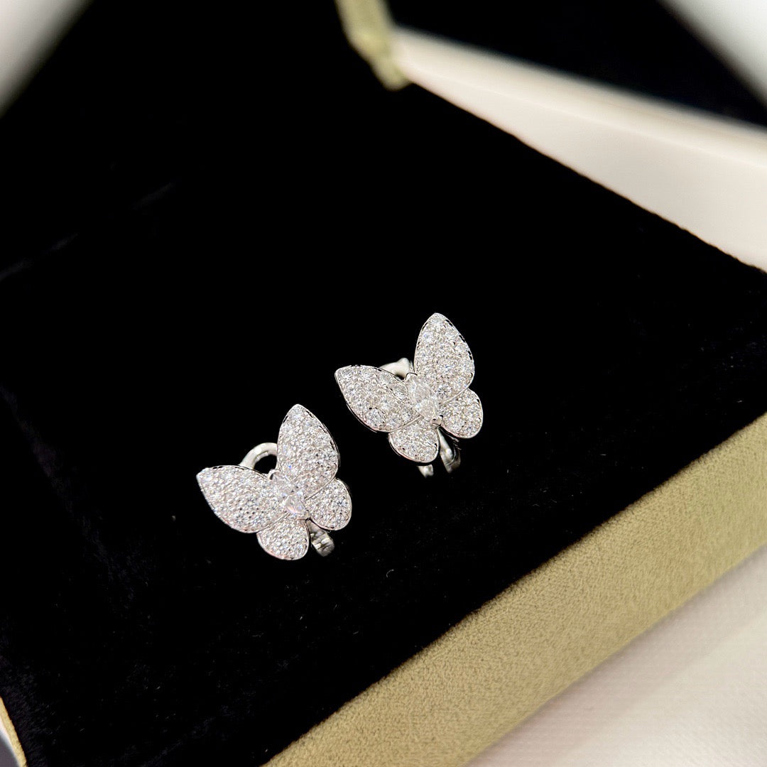 [Renovia Jewelry]BUTTERFLY ALL DIAMOND EARRINGS