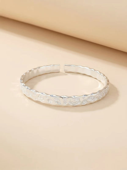 Cat Paw 925 Silver Open Bracelet
