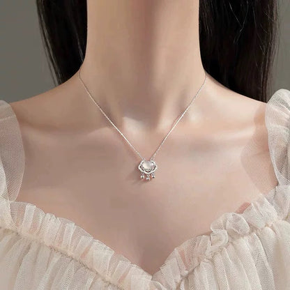 925 Silver Safety Buckle Necklace