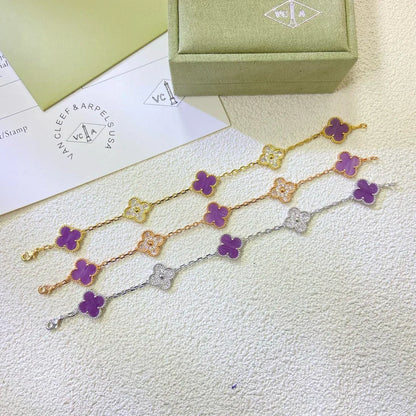[Renovia Jewelry] CLOVER 5 MOTIF VIOLET BRACELET COLLECTION
