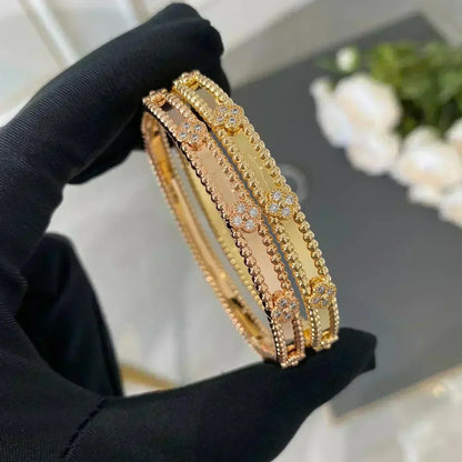 [Renovia Jewelry]CLOVER BRACELET 4MM DIAMONDS