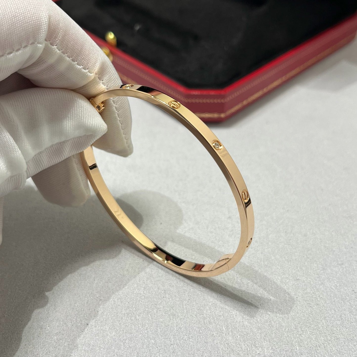[Renovia Jewelry]LOVE BRACELET 3.65MM 6 DIAMONDS