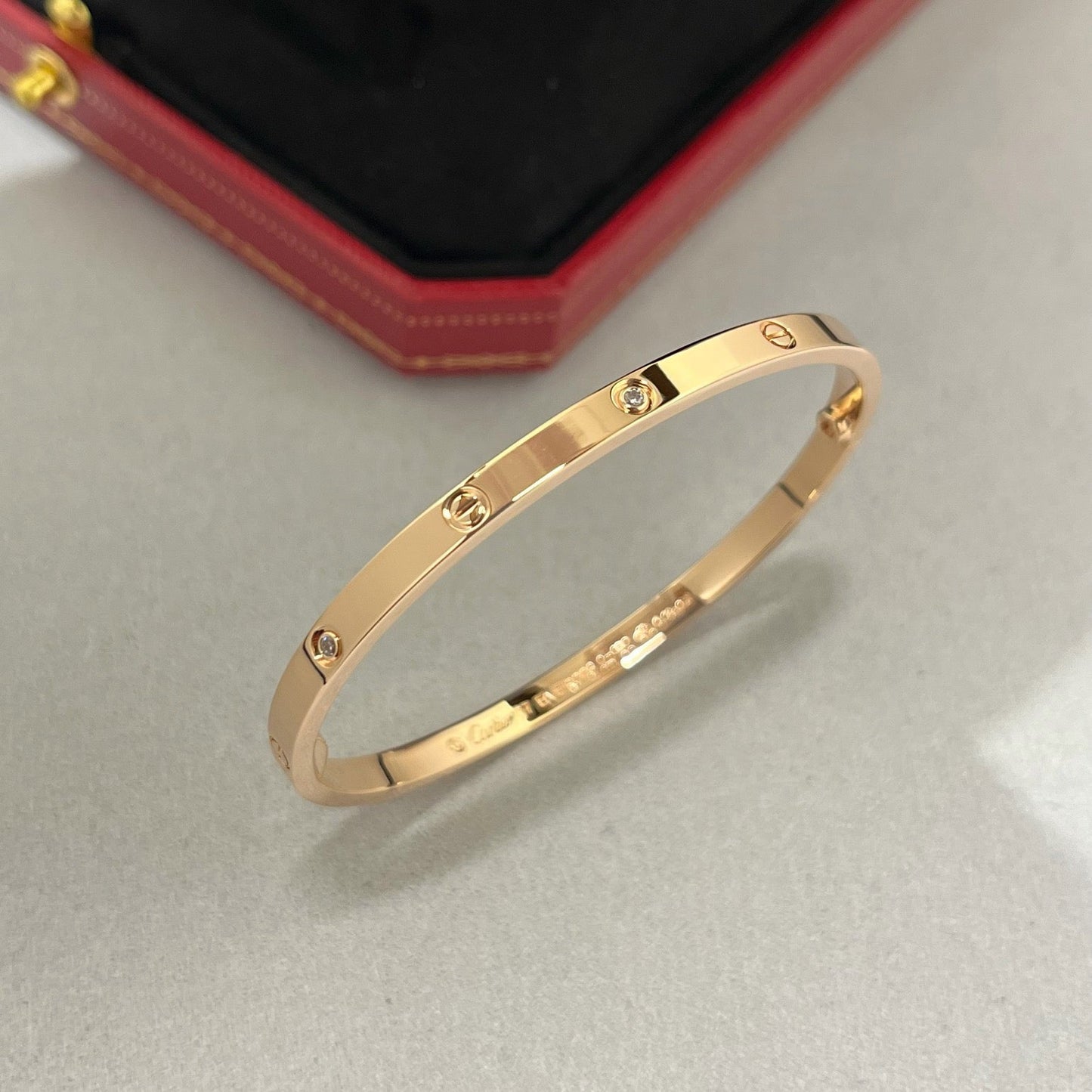 [Renovia Jewelry]LOVE BRACELET 3.65MM 6 DIAMONDS