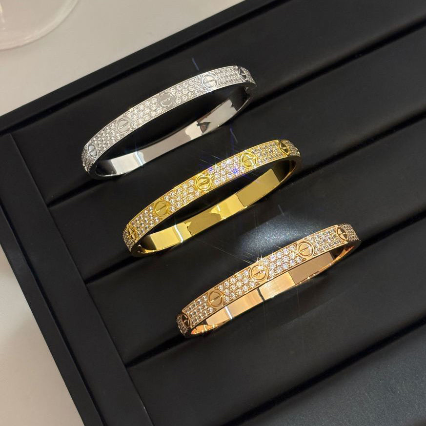 [Renovia Jewelry]LOVE BRACELET 6.1MM DIAMOND-PAVED