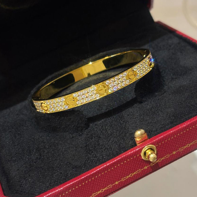 [Renovia Jewelry]LOVE BRACELET 6.1MM DIAMOND-PAVED