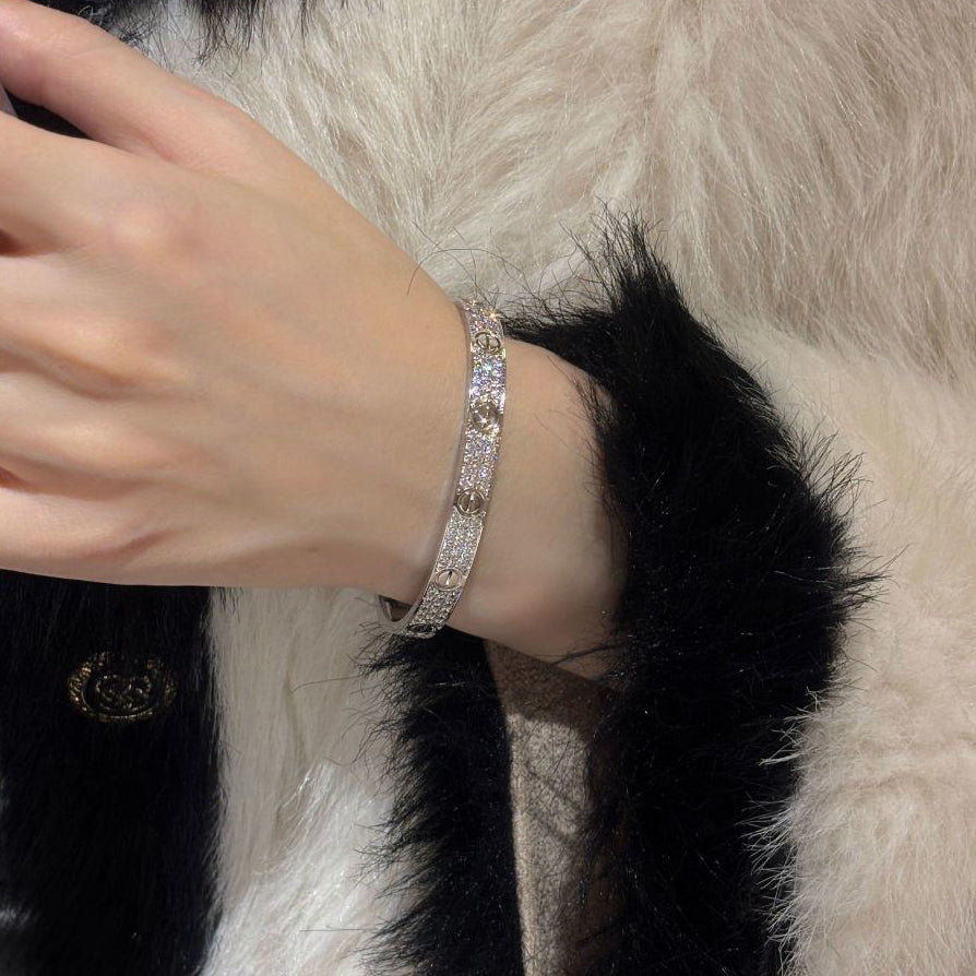 [Renovia Jewelry]LOVE BRACELET 6.1MM DIAMOND-PAVED