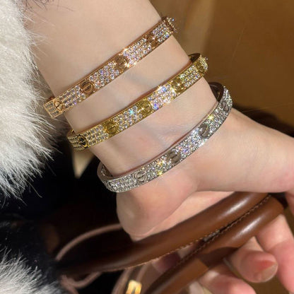 [Renovia Jewelry]LOVE BRACELET 6.1MM DIAMOND-PAVED