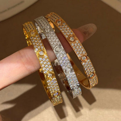 [Renovia Jewelry]LOVE BRACELET 6.1MM DIAMOND-PAVED 10 BIG DIAMONDS