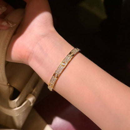 [Renovia Jewelry]LOVE BRACELET 6.1MM DIAMOND-PAVED 10 BIG DIAMONDS