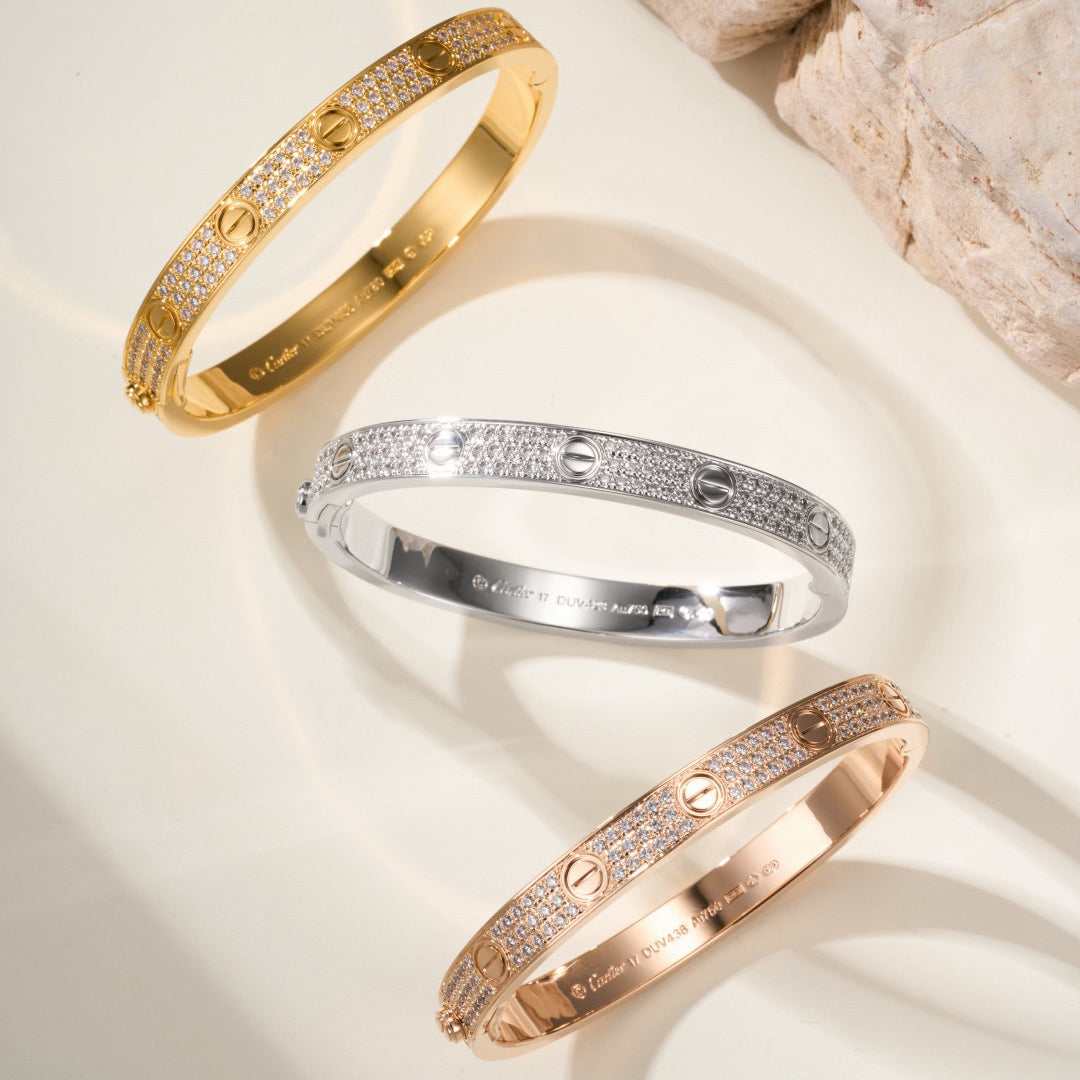 [Renovia Jewelry]LOVE BRACELET 6.1MM DIAMOND-PAVED
