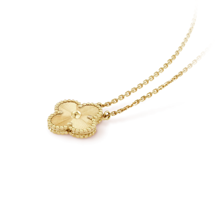 [Renovia Jewelry]CLOVER 15MM LASER NECKLACE