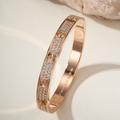 [Renovia Jewelry]LOVE BRACELET 6.1MM DIAMOND-PAVED